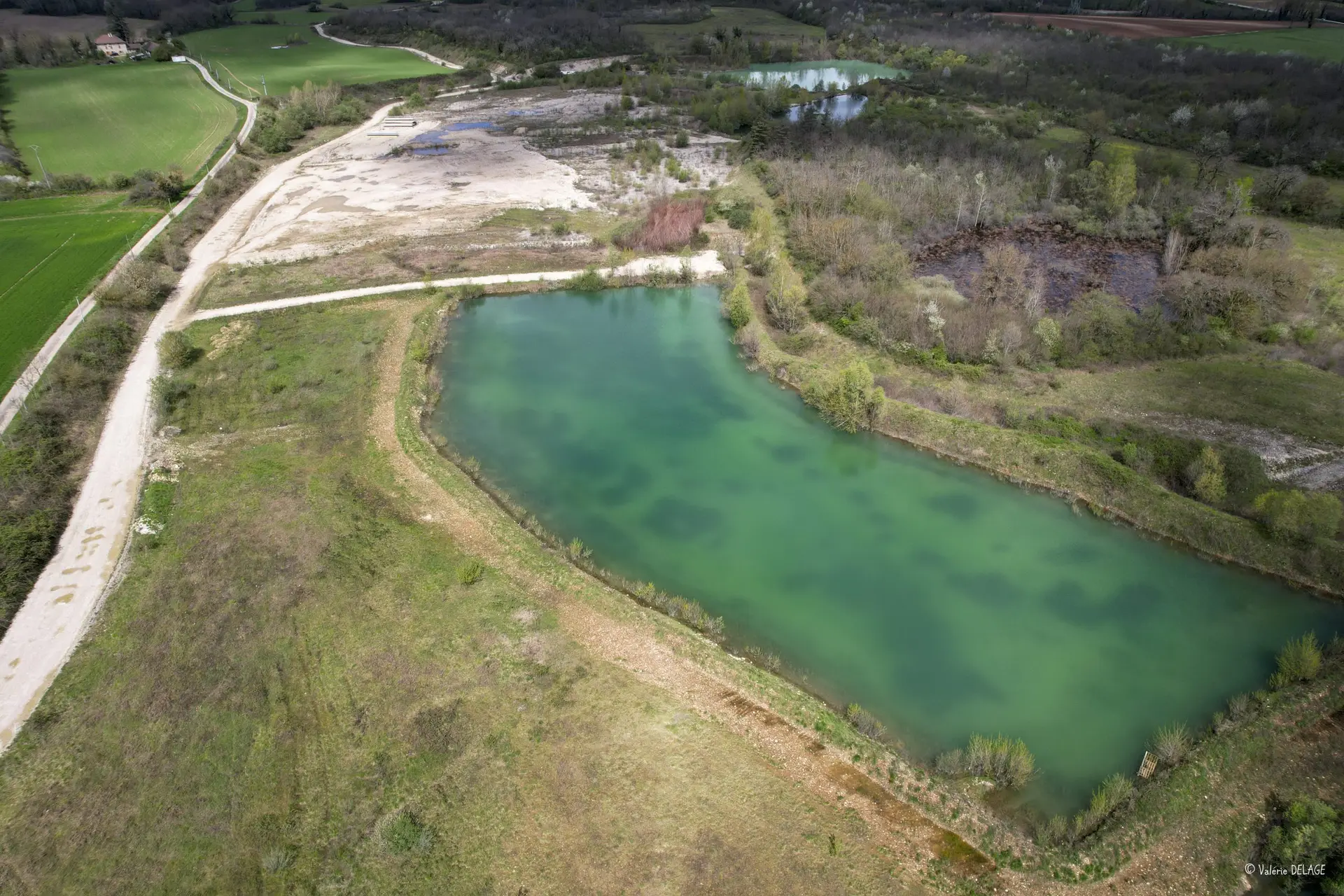 Vue aérienne par drone - Carrière de Courtenay - Mollard Moua Fontanille