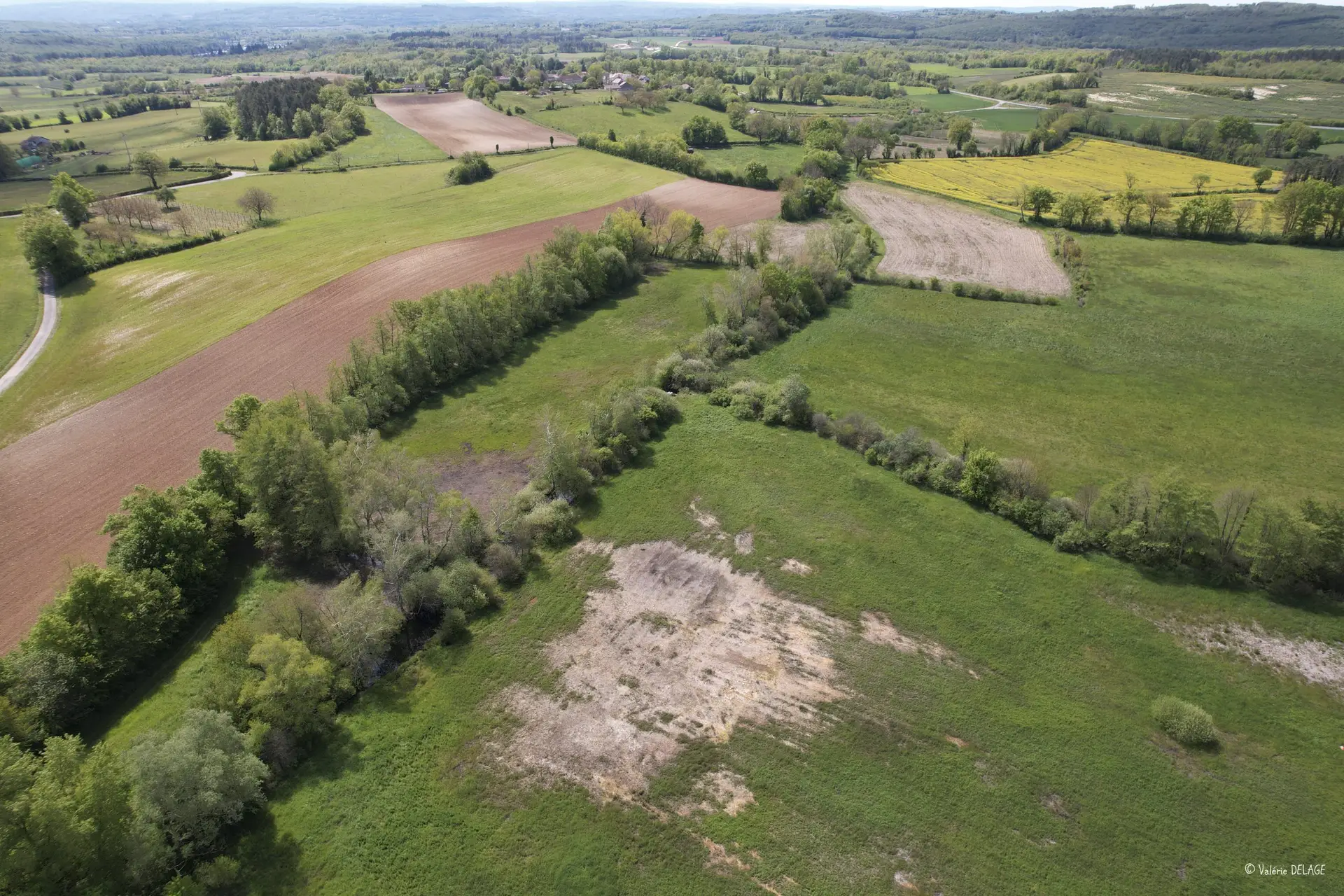 Le marais de Sarradin restauré – Photo aérienne prise par drone